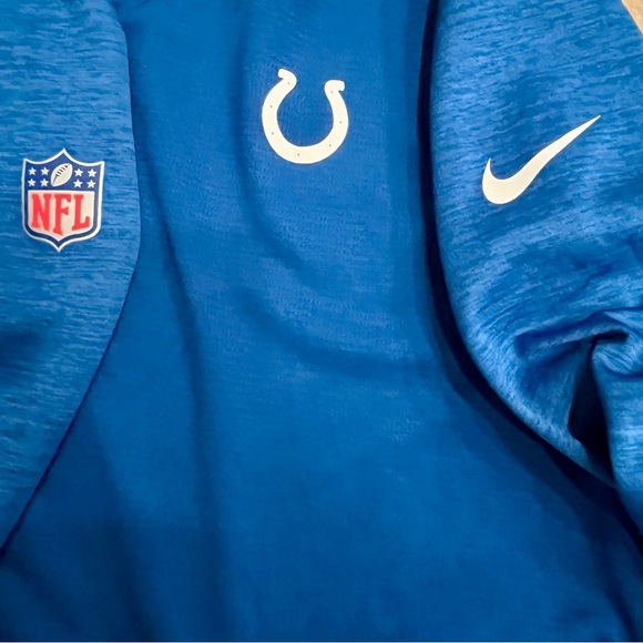 Indianapolis‎ Colts Nike NFL On Field Long Sleeve Shirt Men Medium Dri Fit Blue - Picture 4 of 9